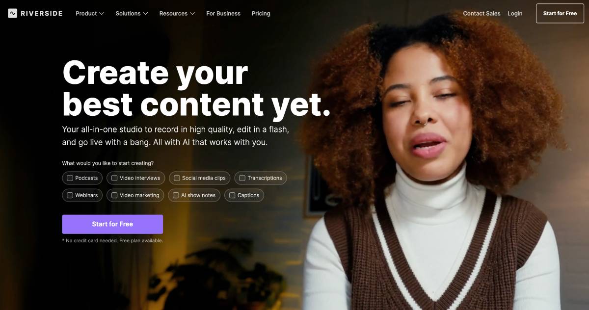 Riverside: Best for Studio-Quality Leadership Communication